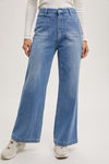 High Rise Wide Leg Denim Jeans