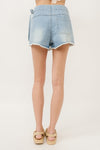 Denim Wrap Skorts