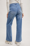 High Rise Wide Leg Denim Jeans